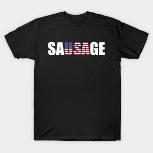 USA American Sausage Funny T-Shirt